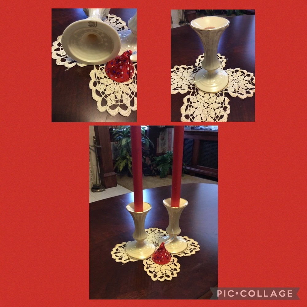 Lenox Ivory Candlesticks